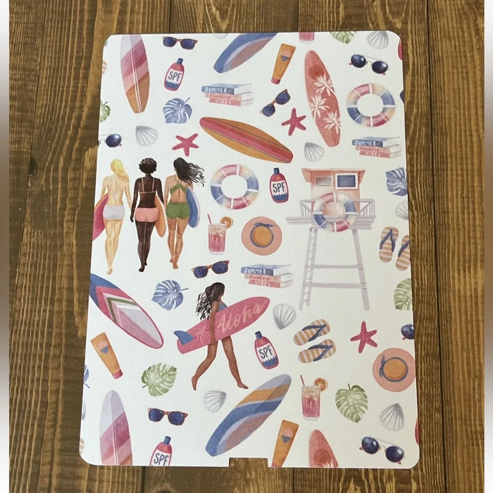 Kindle Case Inserts | Kindle Paperwhite | Beach Vibes, Pink and Blue Hues